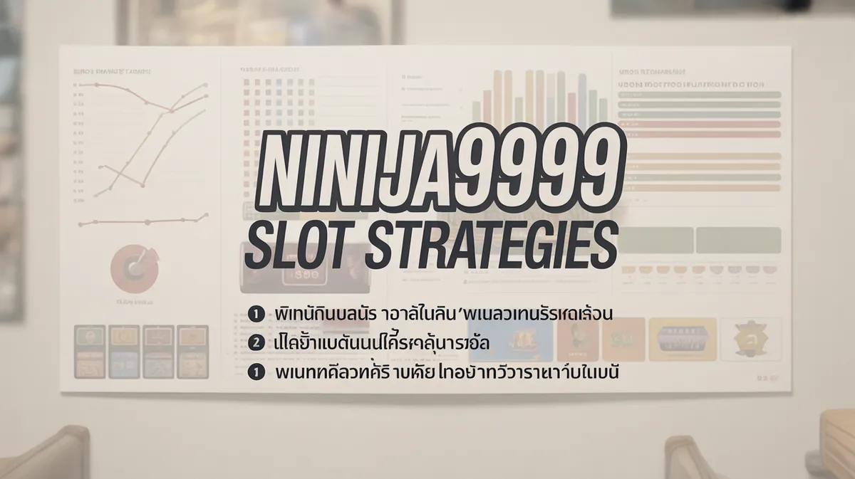 เทคนิคและกลยุทธ์การเล่นสล็อต ninja999 ให้ได้กำไรสูงสุด